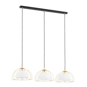Lampa wisząca NERSY czarno-złota 3xE27x15W wym:90x26x80cm IP20 Alfa 1025754 Lampa wisząca NERSY czarno-złota 3xE27x15W wym:90x26x80cm IP20 Alfa 1025754