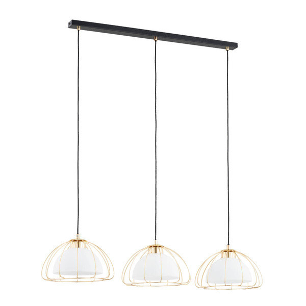 Lampa wisząca NERSY czarno-złota 3xE27x15W wym:90x26x80cm IP20 Alfa 1025754