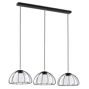 Lampa wisząca NERSY czarno-złota 3xE27x15W wym:90x26x80cm IP20 Alfa 1025632 Lampa wisząca NERSY czarno-złota 3xE27x15W wym:90x26x80cm IP20 Alfa 1025632