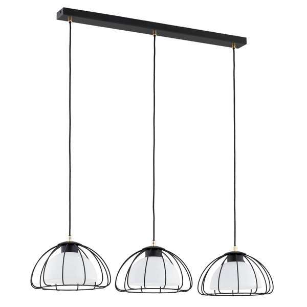 Lampa wisząca NERSY czarno-złota 3xE27x15W wym:90x26x80cm IP20 Alfa 1025632