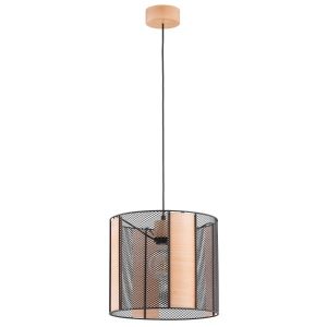 Lampa wisząca NETIS jasne drewno-czarna 1xE27x15W wym:95x32x32cm IP20 Alfa 986307 Lampa wisząca NETIS jasne drewno-czarna 1xE27x15W wym:95x32x32cm IP20 Alfa 986307