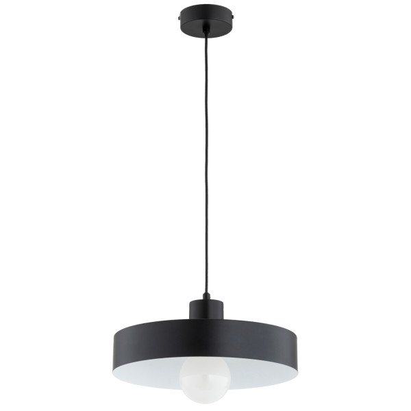 Lampa wisząca NEVERA klosz foremka czarna 1xE27x15W IP20 Alfa 1025288
