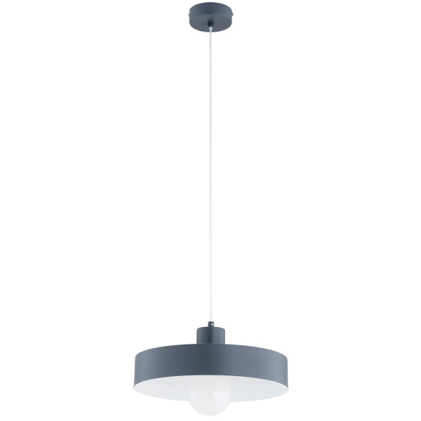 Lampa wisząca NEVERA klosz foremka szaro-dymiona 1xE27x15W IP20 Alfa 1025344