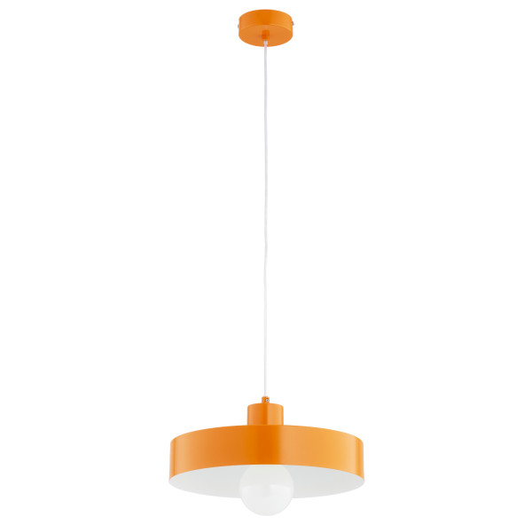 Lampa wisząca NEVERA klosz foremka żółto-pomarańczowa 1xE27x15W IP20 Alfa 1025281