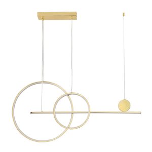 Lampa wisząca NEW AGE LED złoty 120 cm 744121 Lampa wisząca NEW AGE LED złoty 120 cm 744121
