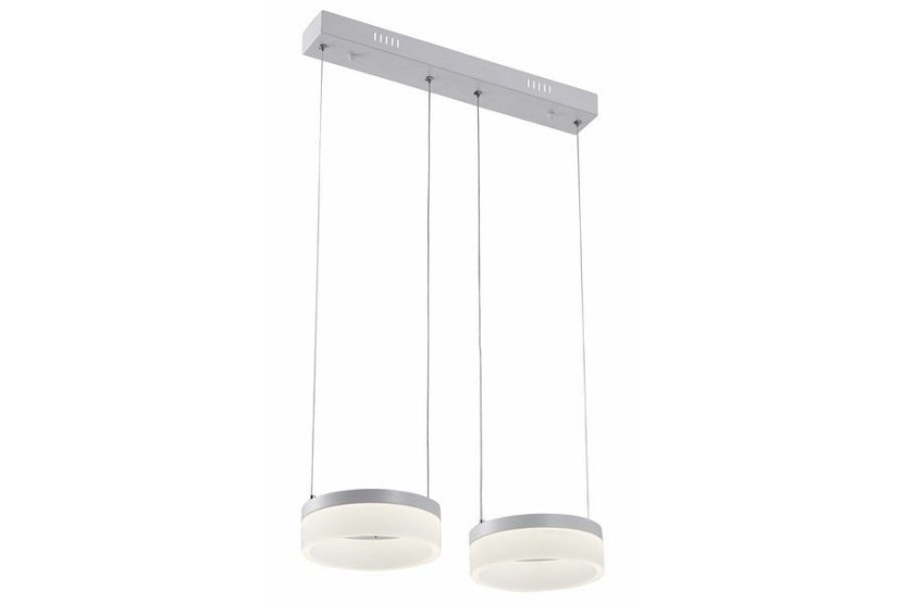 Lampa wisząca Nicki biała LED 2x12W Neutralna biel 1680lm Reality 846339