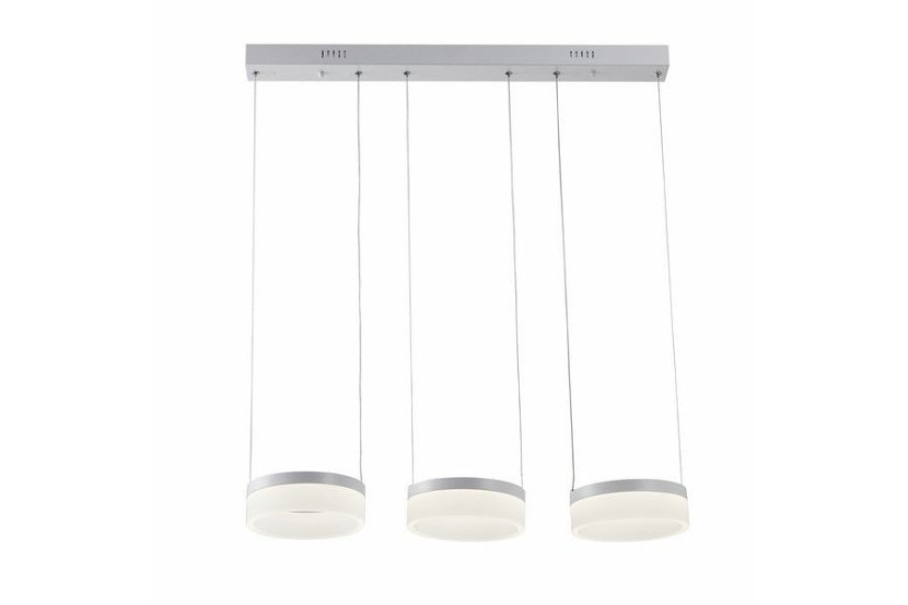 Lampa wisząca Nicki biała LED 3x20W Neutralna biel 2520lm Reality 845972