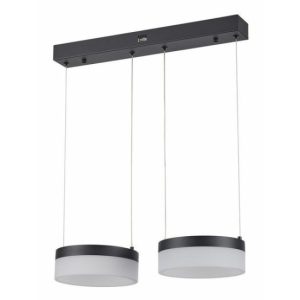 Lampa wisząca Nicki czarna LED 2x12W Neutralna biel 1920lm Reality 845297 Lampa wisząca Nicki czarna LED 2x12W Neutralna biel 1920lm Reality 845297