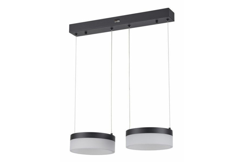 Lampa wisząca Nicki czarna LED 2x12W Neutralna biel 1920lm Reality 845297