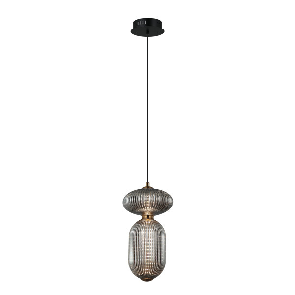 Lampa wisząca NICO czarna LED 2x11W Ciepła biel 294lm Italux 835771