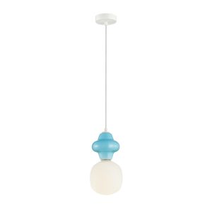 Lampa wisząca niebieska LATERA 1xE14x40W wym: 120x15x15 cm Italux 835708 Lampa wisząca niebieska LATERA 1xE14x40W wym: 120x15x15 cm Italux 835708