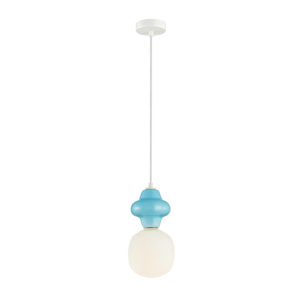 Lampa wisząca niebieska LATERA 1xE14x40W wym: 120x15x15 cm Italux 835708