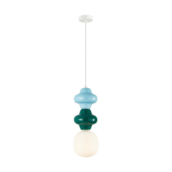 Lampa wisząca niebieska LATERA 1xE14x40W wym: 120x18x18 cm Italux 835805