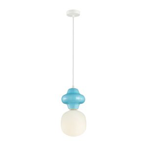 Lampa wisząca niebieska LATERA 1xE14x40W wym: 120x18x18 cm Italux 835727 Lampa wisząca niebieska LATERA 1xE14x40W wym: 120x18x18 cm Italux 835727