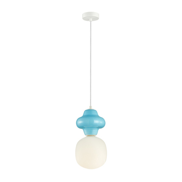 Lampa wisząca niebieska LATERA 1xE14x40W wym: 120x18x18 cm Italux 835727