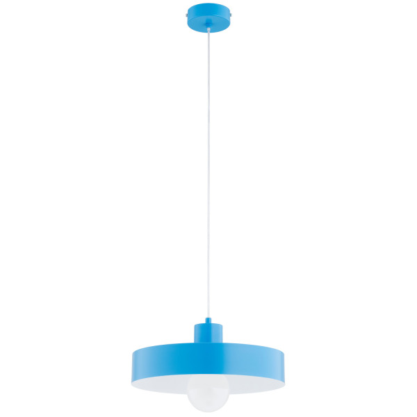 Lampa wisząca niebiesko-biała NEVERA 1xE27x15W wym: 80x34x34 cm Alfa 841852
