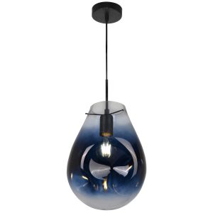 Lampa wisząca niebiesko-czarna KIMBERLY 1xE27x20W wym: 120x20x20 cm Polux 854435 Lampa wisząca niebiesko-czarna KIMBERLY 1xE27x20W wym: 120x20x20 cm Polux 854435