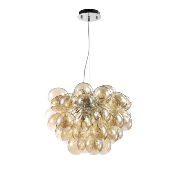 Lampa wisząca nikiel-transparentna BALBO 8xG9x28W wym: 170x50x50 cm Maytoni 856245