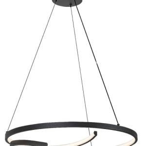 Lampa wisząca NILOO czarno-biała LED 1x40W Neutralna biel 2080lm Rabalux 837441 Lampa wisząca NILOO czarno-biała LED 1x40W Neutralna biel 2080lm Rabalux 837441