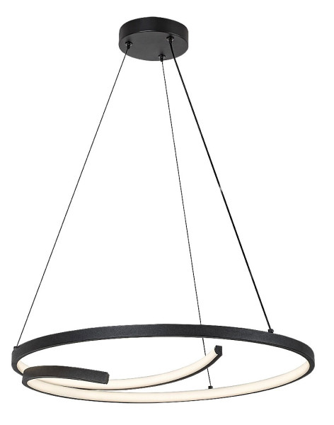 Lampa wisząca NILOO czarno-biała LED 1x40W Neutralna biel 2080lm Rabalux 837441