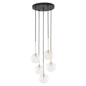 Lampa wisząca Nilos 5-punktowa metalowa złota 266171 Lampa wisząca Nilos 5-punktowa metalowa złota 266171