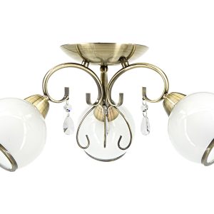 Lampa wisząca Nina 3-punktowa metalowa złota 1077880 Lampa wisząca Nina 3-punktowa metalowa złota 1077880
