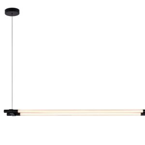 Lampa wisząca NIVARO czarno-biała LED 2x28W Ciepła biel 3050lm Rabalux 836365 Lampa wisząca NIVARO czarno-biała LED 2x28W Ciepła biel 3050lm Rabalux 836365