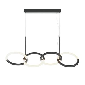 Lampa wisząca NODE czarno-biała LED 4x40W Ciepła biel 2600lm Maytoni 856552 Lampa wisząca NODE czarno-biała LED 4x40W Ciepła biel 2600lm Maytoni 856552