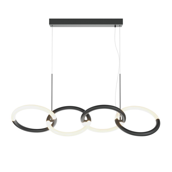 Lampa wisząca NODE czarno-biała LED 4x40W Ciepła biel 2600lm Maytoni 856552