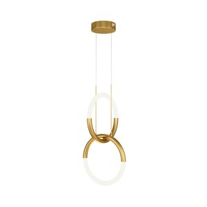 Lampa wisząca NODE mosiężno-złota LED 2x18W Ciepła biel 1200lm Maytoni 856422 Lampa wisząca NODE mosiężno-złota LED 2x18W Ciepła biel 1200lm Maytoni 856422