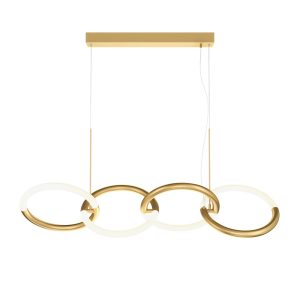 Lampa wisząca NODE mosiężno-złota LED 4x40W Ciepła biel 2600lm Maytoni 857829 Lampa wisząca NODE mosiężno-złota LED 4x40W Ciepła biel 2600lm Maytoni 857829