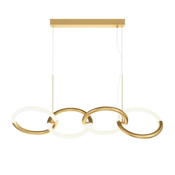 Lampa wisząca NODE mosiężno-złota LED 4x40W Ciepła biel 2600lm Maytoni 857829
