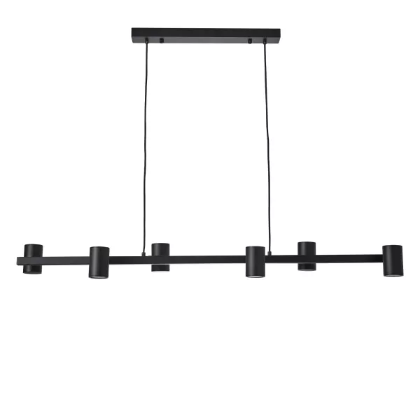 Lampa Wisząca Noe Long 6xGU10 czarna PL0111-BK 542719