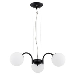 Lampa wisząca Nol 3-punktowa stalowa czarna 32618 Lampa wisząca Nol 3-punktowa stalowa czarna 32618
