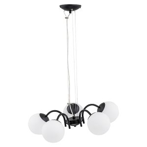 Lampa wisząca Nol 5-punktowa stalowa czarna 32619 Lampa wisząca Nol 5-punktowa stalowa czarna 32619