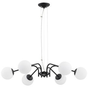 Lampa wisząca Nol 6-punktowa stalowa czarna 32620 Lampa wisząca Nol 6-punktowa stalowa czarna 32620