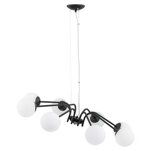 Lampa wisząca Nol 8-punktowa stalowa czarna 32621 Lampa wisząca Nol 8-punktowa stalowa czarna 32621