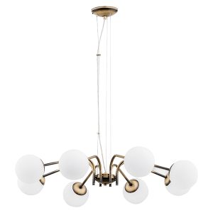 Lampa wisząca Nol 8-punktowa stalowa złota 32674 Lampa wisząca Nol 8-punktowa stalowa złota 32674