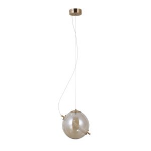 Lampa wisząca NOLA złoto-bursztynowy LED 1x12W Ciepła biel 1020lm Italux 846383 Lampa wisząca NOLA złoto-bursztynowy LED 1x12W Ciepła biel 1020lm Italux 846383