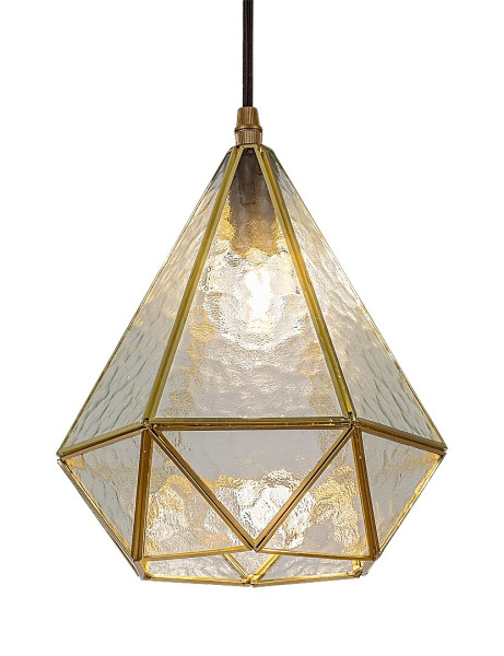 Lampa wisząca NORAH złoto-przezroczysta 1xE14x40W IP20 Rabalux 988664