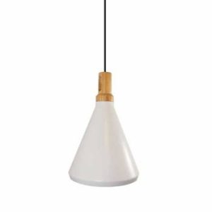 Lampa wisząca NORDIC WOODY biało drewniana 25 cm 212558 Lampa wisząca NORDIC WOODY biało drewniana 25 cm 212558