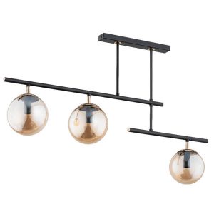 Lampa wisząca NOSCA czarna-stare złoto 3xE14x10W wym:55x88x15cm IP20 Alfa 1021075 Lampa wisząca NOSCA czarna-stare złoto 3xE14x10W wym:55x88x15cm IP20 Alfa 1021075