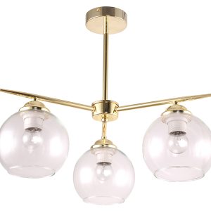 Lampa wisząca Nova 3-punktowa stalowa złota 190843 Lampa wisząca Nova 3-punktowa stalowa złota 190843