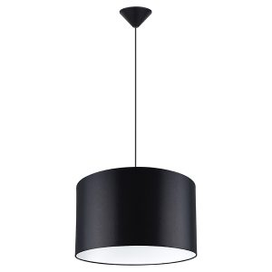 Lampa wisząca Nova 40 cm tkaninowa czarna 328845 Lampa wisząca Nova 40 cm tkaninowa czarna 328845