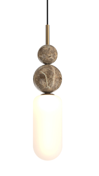 Lampa wisząca NOVA ozdobne kulki złoto-biała 1xG9x8W IP20 Maxlight 1018746