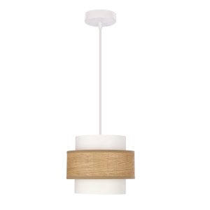 Lampa wisząca Nuget biało-brązowa 1xE27x60W Candellux 989842 Lampa wisząca Nuget biało-brązowa 1xE27x60W Candellux 989842