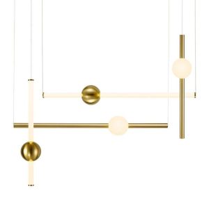 LAMPA WISZĄCA O-LINE L elegancka 4 LED mosiądz 217513 LAMPA WISZĄCA O-LINE L elegancka 4 LED mosiądz 217513
