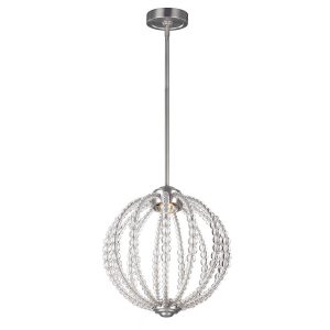 Lampa wisząca Oberlin satynowy nikiel LED 1x8W Ciepła biel 800lm Feiss 849772 Lampa wisząca Oberlin satynowy nikiel LED 1x8W Ciepła biel 800lm Feiss 849772