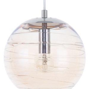 Lampa wisząca okrągła szklana kula złota 76069 Lampa wisząca okrągła szklana kula złota 76069