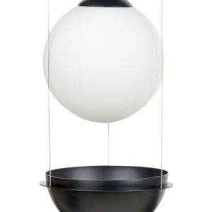 Lampa wisząca okrągła szklany klosz 142059 Lampa wisząca okrągła szklany klosz 142059